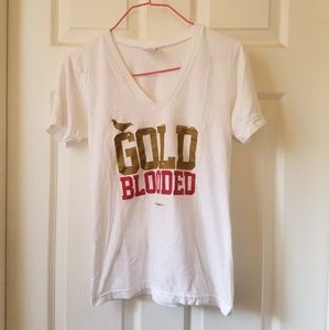 Adapt Gold Blooded vneck tee